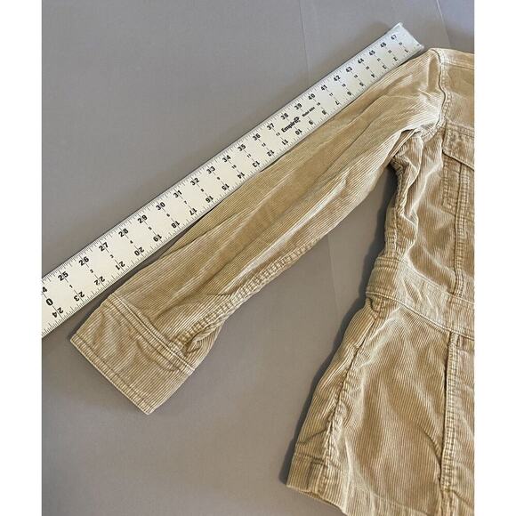 Eddie Bauer Jacket Womens Medium Authentic Outdoor Outfitter Tan Corduroy Safari - Picture 6 of 16
